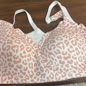 Leopard Print Bra with Adjustable Straps